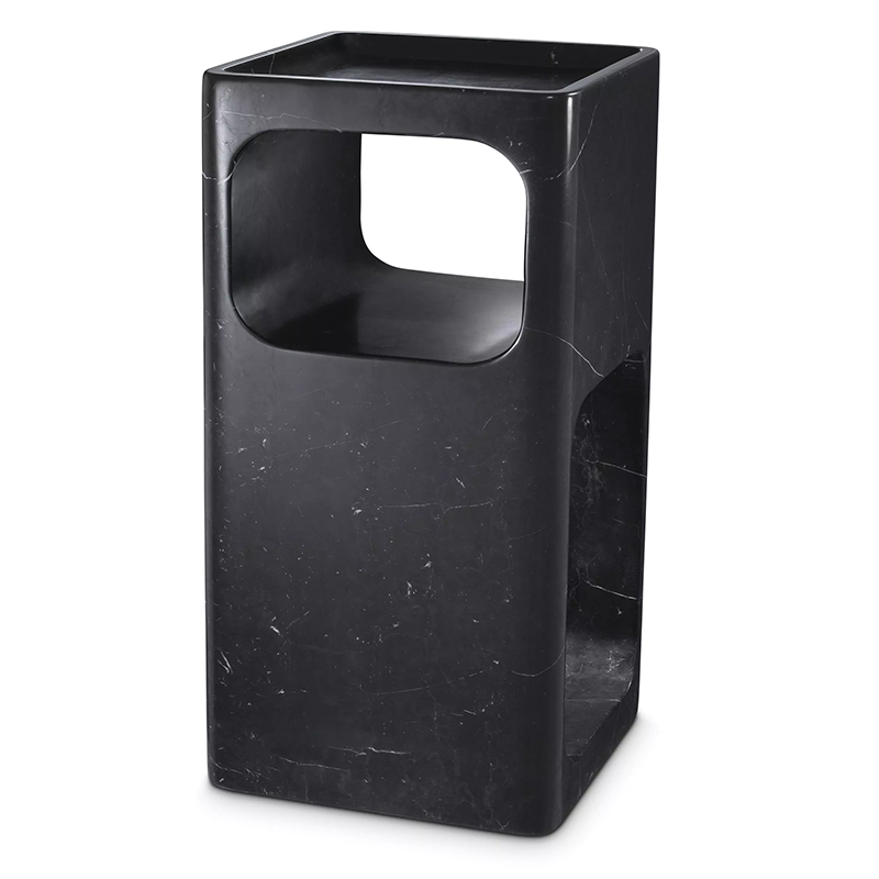 Приставной стол Eichholtz Side Table Adler Black Marble Черный Мрамор Nero Приставной стол Eichholtz Side Table Adler Black Marble Черный Мрамор Nero в Костроме | Loft Concept