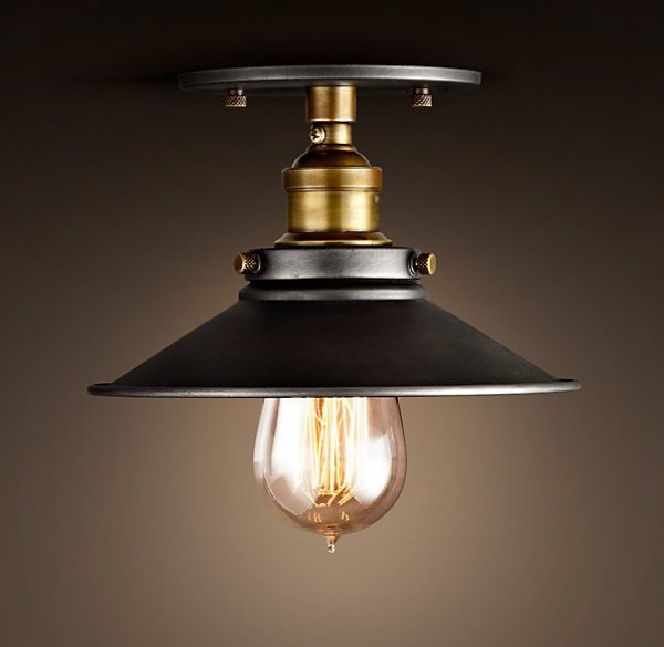 Потолочный светильник 20th c.Factory Filament Metal  в Костроме | Loft Concept 