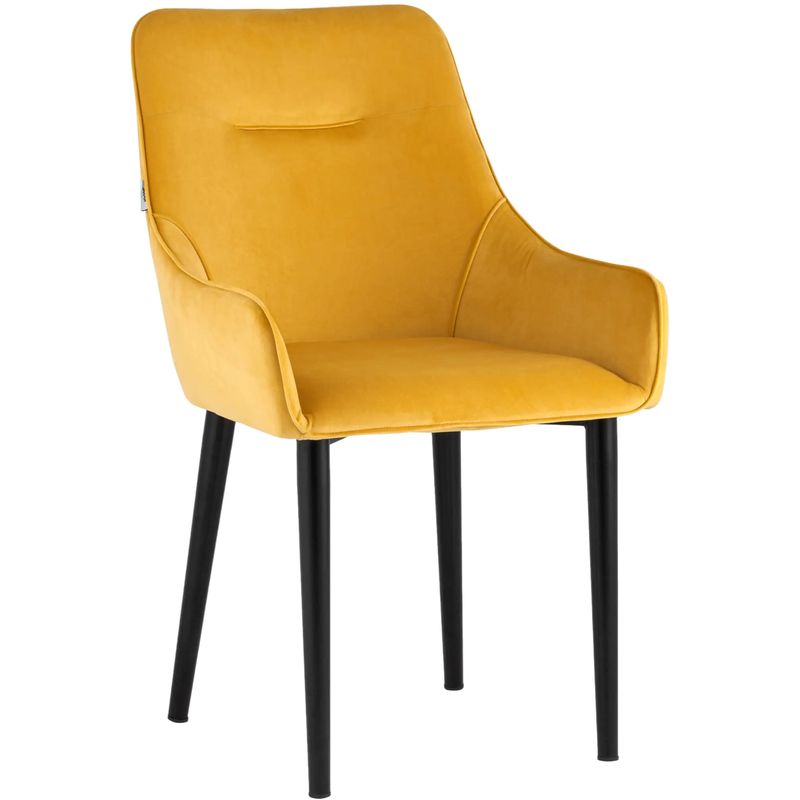 Стул Joan Chair Велюр Мандариновый Цвет Оранжевый Черный Стул Joan Chair Велюр Мандариновый Цвет Оранжевый Черный в Костроме | Loft Concept