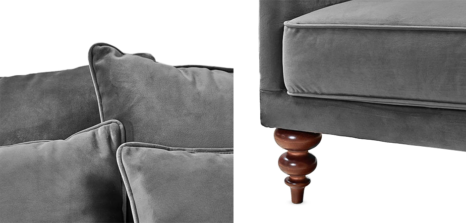 Диван Graceful Details Sofa Gray Диван Graceful Details Sofa Gray - Loft-Concept в Костроме