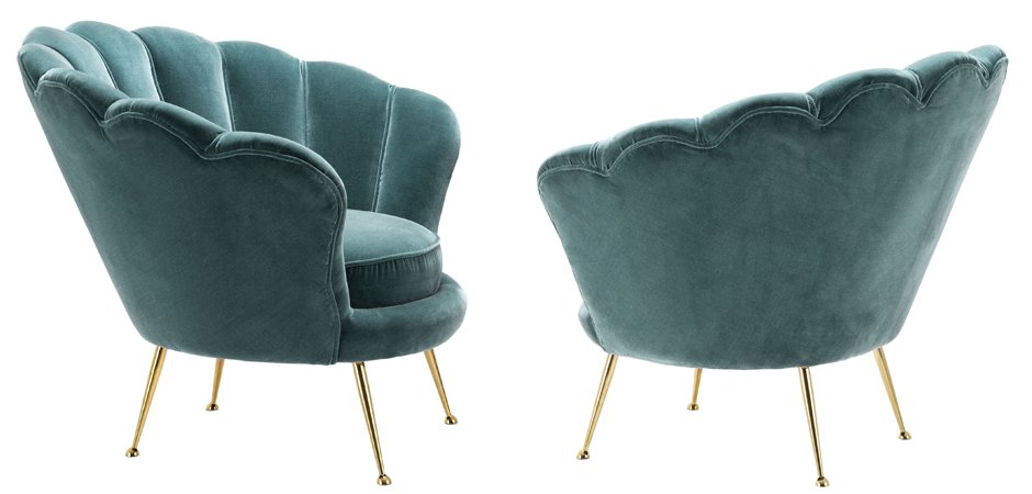 Кресло Eichholtz Chair Trapezium Turquoise Кресло Eichholtz Chair Trapezium Turquoise - Loft-Concept в Костроме