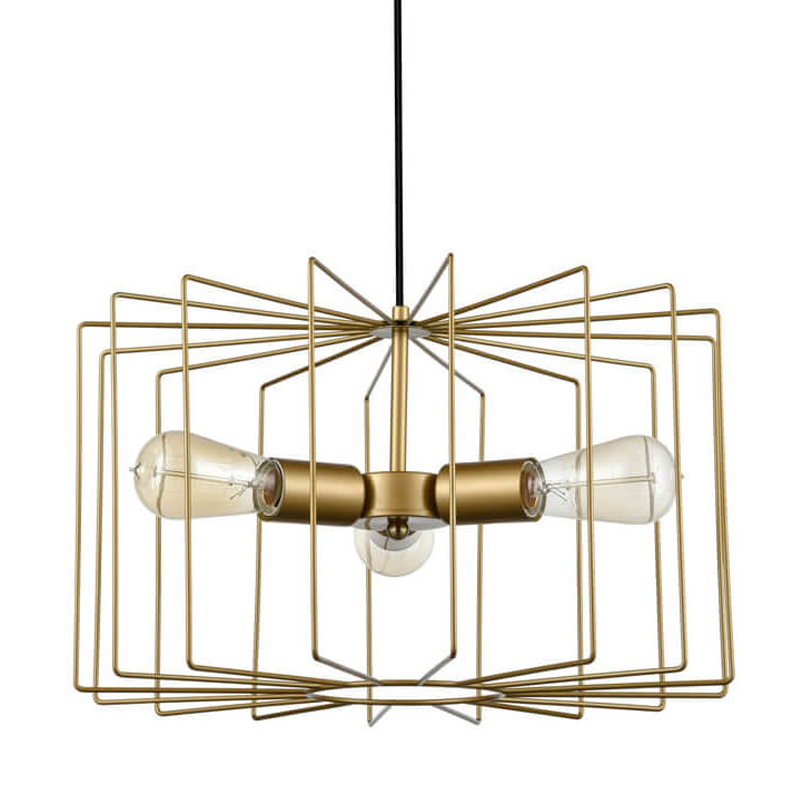 Люстра Cage Wire Color gold Золотой Люстра Cage Wire Color gold Золотой в Костроме | Loft Concept