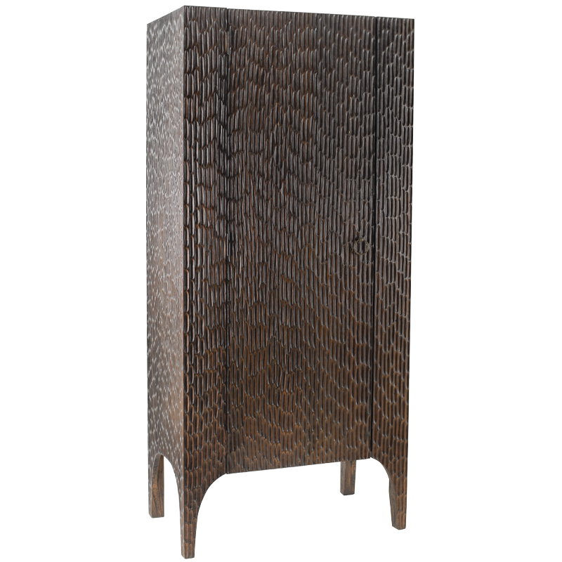 Шкаф Juniper Wood Carved Cabinet Коричневый Шкаф Juniper Wood Carved Cabinet Коричневый в Костроме | Loft Concept