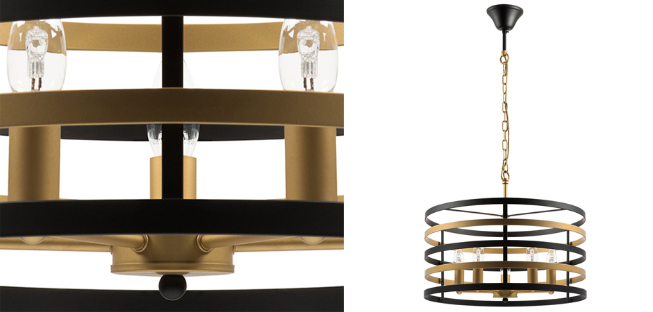 Люстра Gold Stripes Chandelier 5 Люстра Gold Stripes Chandelier 5 - Loft-Concept в Костроме