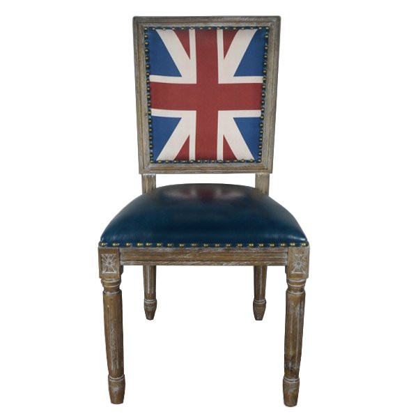 Кресло Union Jack Pattern III Коричневый Синий Кресло Union Jack Pattern III Коричневый Синий в Костроме | Loft Concept