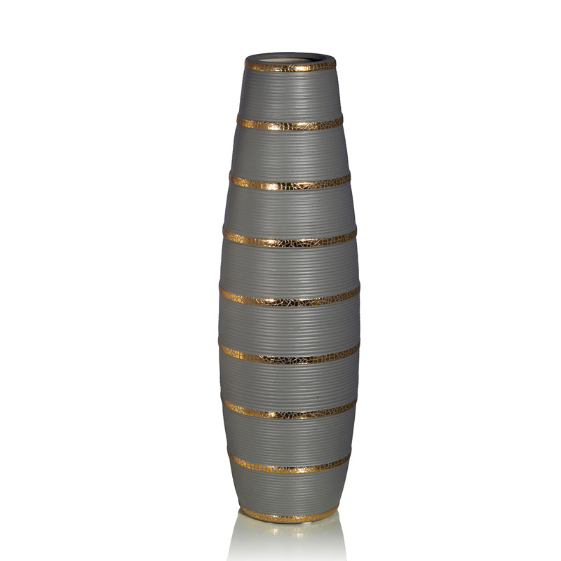 Ваза Vase Beehive gray Серый Золотой Ваза Vase Beehive gray Серый Золотой в Костроме | Loft Concept