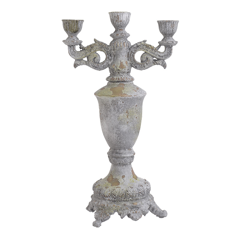 Подсвечник Myra Candlestick Серый Подсвечник Myra Candlestick Серый в Костроме | Loft Concept