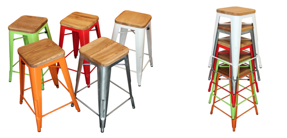 Барный стул Tolix Board Seat barstool Барный стул Tolix Board Seat barstool - Loft-Concept в Костроме