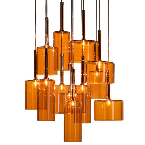 Люстра AXO Light Spillray Suspension Lamp Оранжевое Стекло Стекло Рубин Прозрачное Стекло Стекло Смок Люстра AXO Light Spillray Suspension Lamp Оранжевое Стекло Стекло Рубин Прозрачное Стекло Стекло Смок в Костроме | Loft Concept