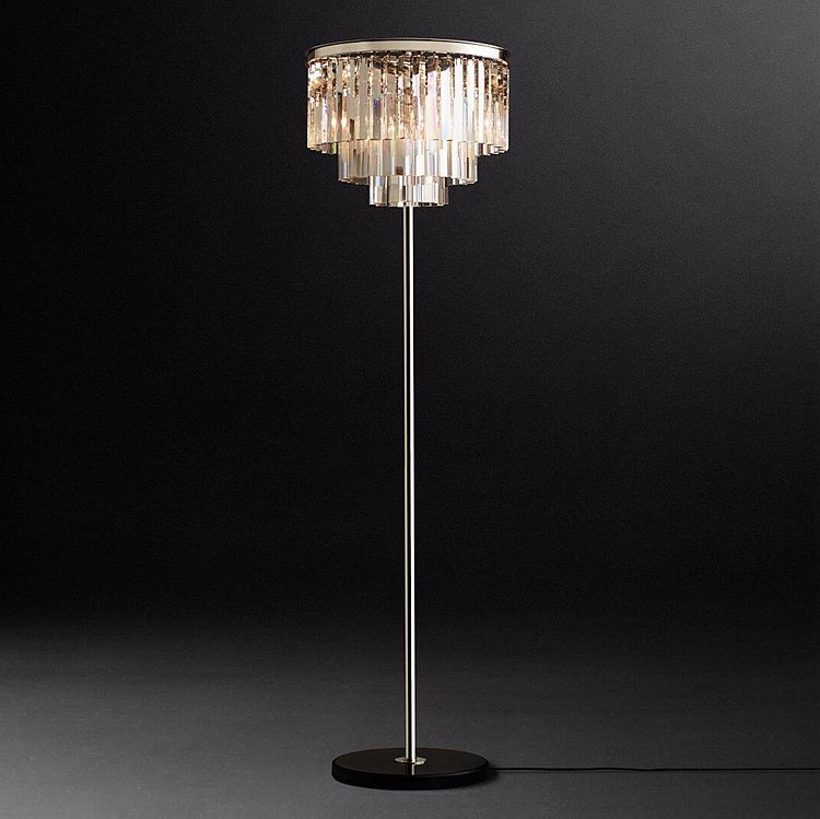 Торшер RH Odeon Floor Lamp Chrome Черный Мрамор Nero Хром Прозрачное Стекло Серый (Gray) Янтарь (Amber) Торшер RH Odeon Floor Lamp Chrome Черный Мрамор Nero Хром Прозрачное Стекло Серый (Gray) Янтарь (Amber) в Костроме | Loft Concept