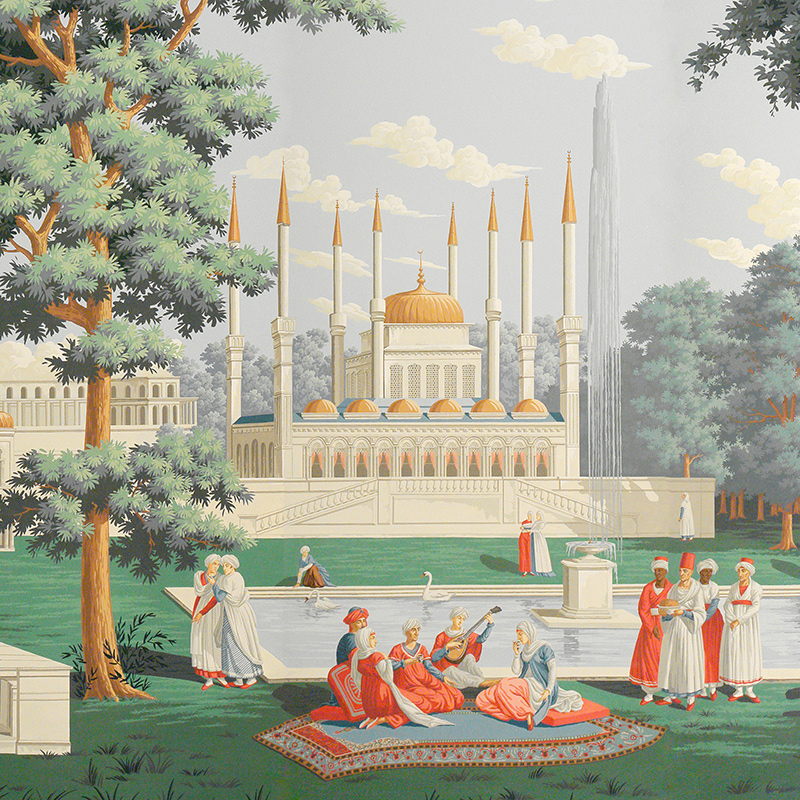 Обои ручная роспись Rives du Bosphore Byzantine on scenic paper Обои ручная роспись Rives du Bosphore Byzantine on scenic paper в Костроме | Loft Concept