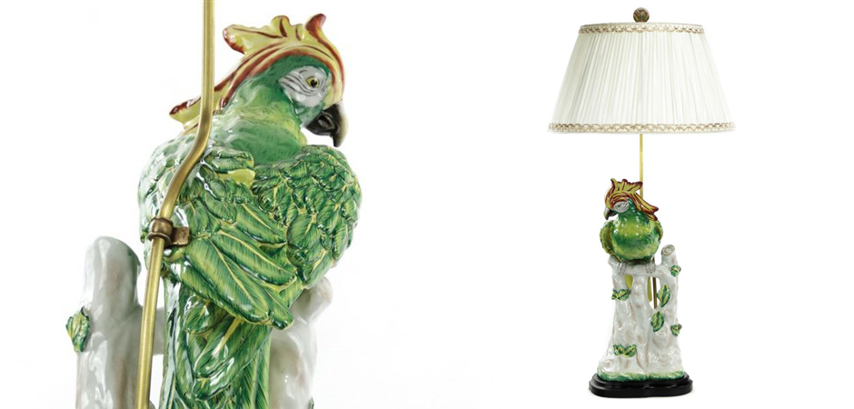 Настольная лампа Green Parrot Lamp Настольная лампа Green Parrot Lamp - Loft-Concept в Костроме