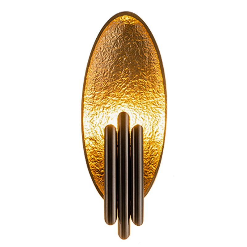 Бра Corrugation Gold Черный Золотой Бра Corrugation Gold Черный Золотой в Костроме | Loft Concept
