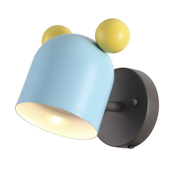 Бра Mickey Mouse Blue Голубой Бра Mickey Mouse Blue Голубой в Костроме | Loft Concept