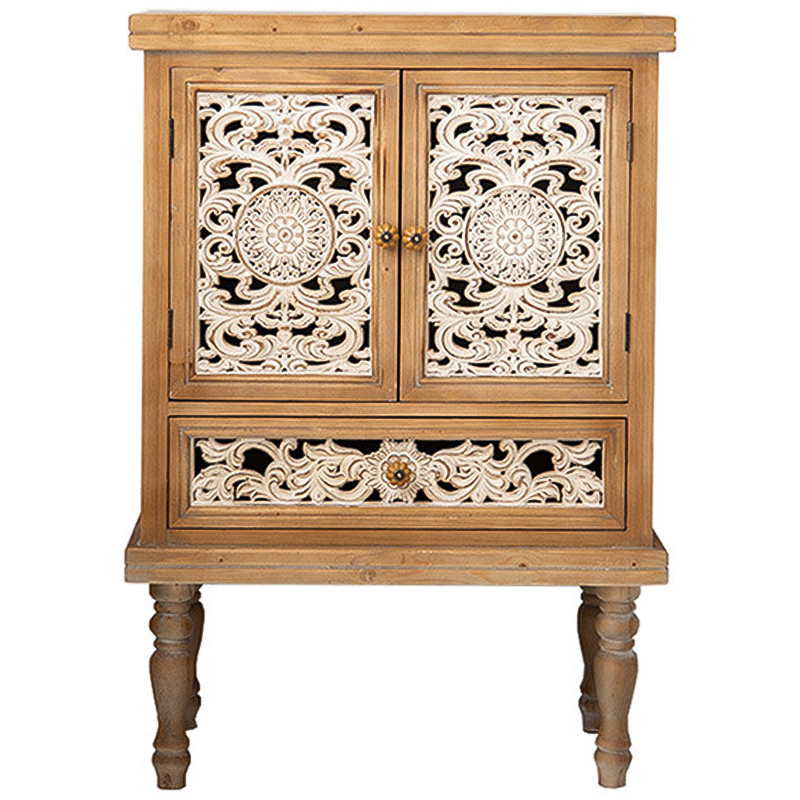 Шкаф Zephyrine Provence Cabinet Белый Древесина Шкаф Zephyrine Provence Cabinet Белый Древесина в Костроме | Loft Concept