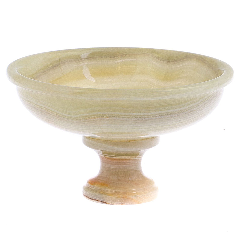 Фруктовница из натурального камня Оникс Natural Stone Fruit Bowls Желтый Белый Фруктовница из натурального камня Оникс Natural Stone Fruit Bowls Желтый Белый в Костроме | Loft Concept