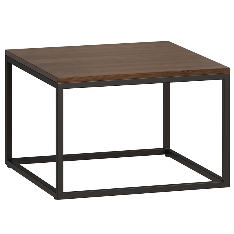 Кофейный стол Industrial Oak Philomel Coffee Table square Коричневый Черный Кофейный стол Industrial Oak Philomel Coffee Table square Коричневый Черный в Костроме | Loft Concept