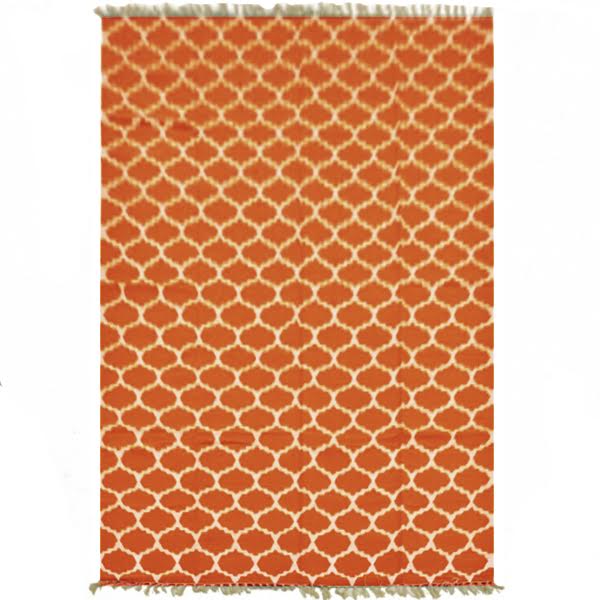 Ковер Ornament Cotton Orange 100% хлопок Оранжевый Ковер Ornament Cotton Orange 100% хлопок Оранжевый в Костроме | Loft Concept