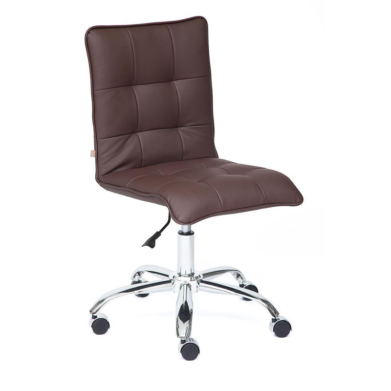Кресло Deborah eco-leather brown Коричневый Хром Кресло Deborah eco-leather brown Коричневый Хром в Костроме | Loft Concept