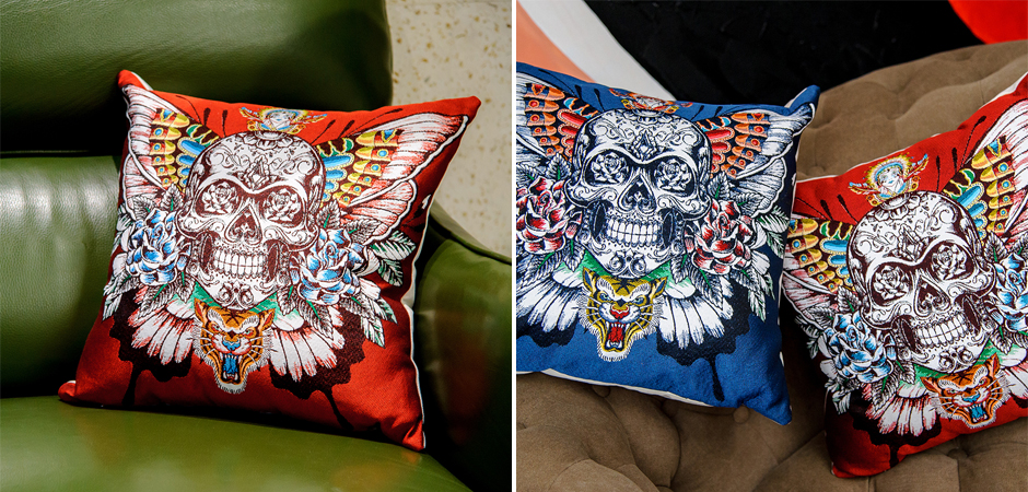 Декоративная подушка Ghost Rider Red Декоративная подушка Ghost Rider Red - Loft-Concept в Костроме
