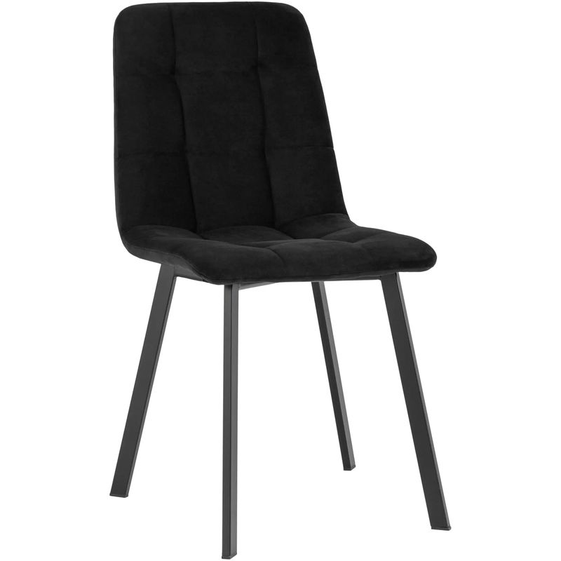 Стул NANCY S Chair Черный Велюр Черный Стул NANCY S Chair Черный Велюр Черный в Костроме | Loft Concept