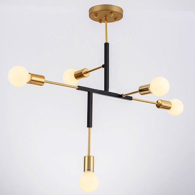 Светильник CLIFF SUSPENSION LAMP black Золотой Черный Светильник CLIFF SUSPENSION LAMP black Золотой Черный в Костроме | Loft Concept