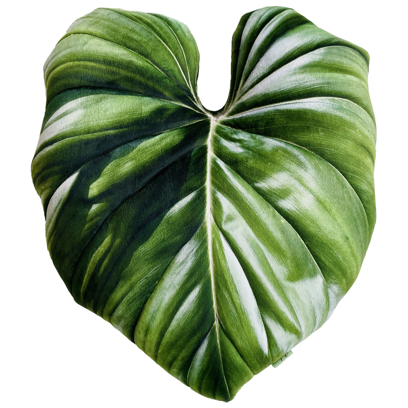 Декоративная подушка Botanical Cushion Philodendron Зеленый Декоративная подушка Botanical Cushion Philodendron Зеленый в Костроме | Loft Concept