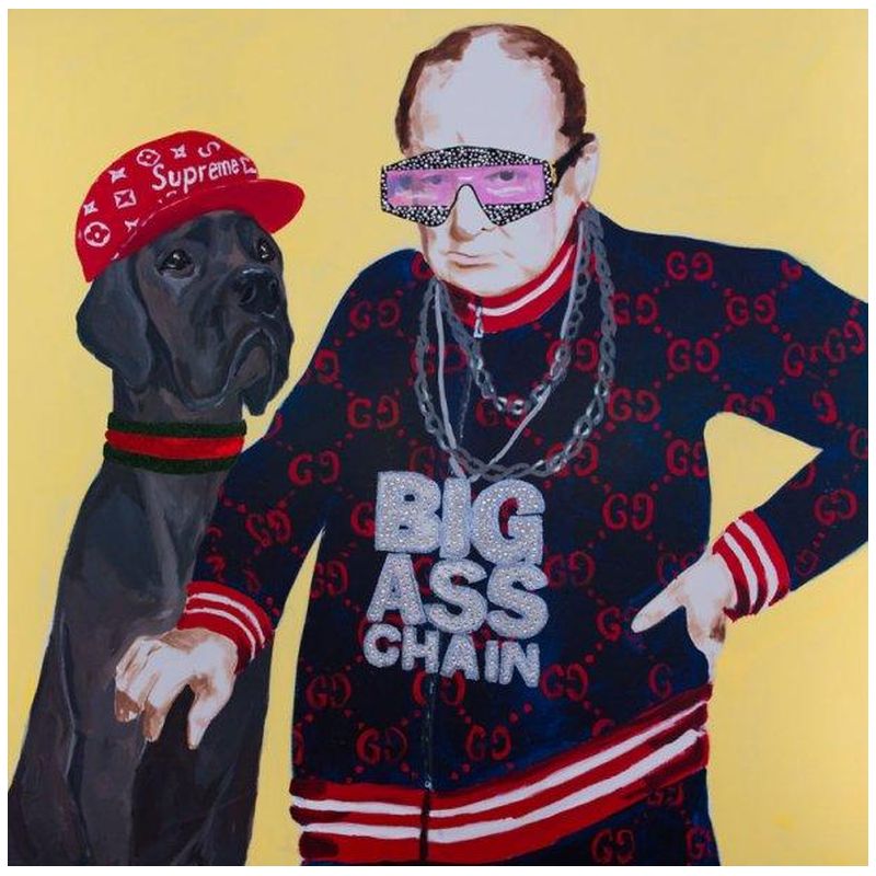 Картина “Winston Churchill in Gucci Track Suit with Big Ass Chain” Мульти Картина “Winston Churchill in Gucci Track Suit with Big Ass Chain” Мульти в Костроме | Loft Concept