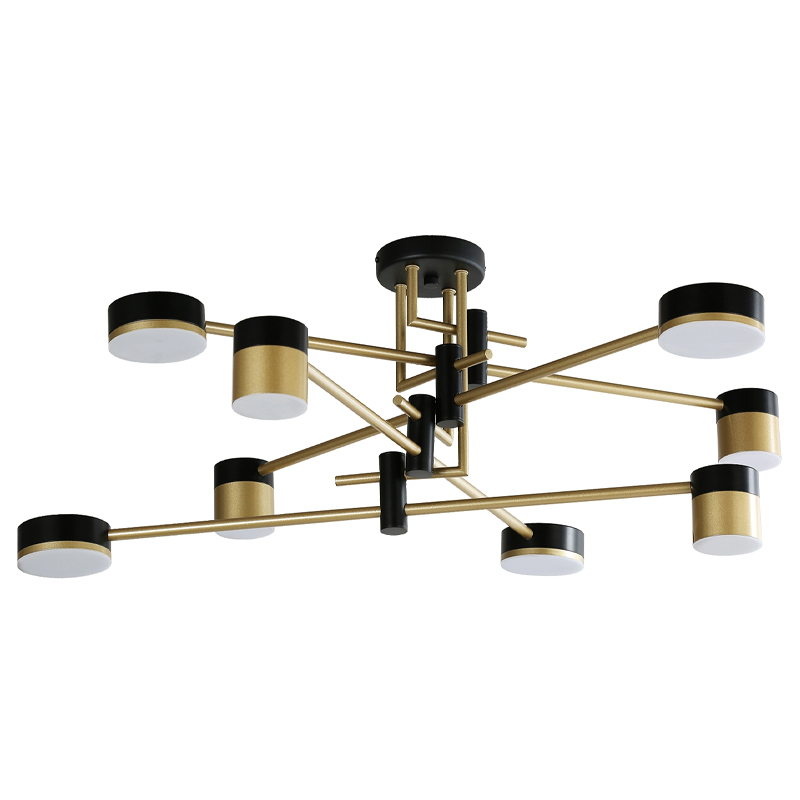 Светодиодная люстра Maxine Light 8 ламп Белый Золотой Черный Светодиодная люстра Maxine Light 8 ламп Белый Золотой Черный в Костроме | Loft Concept