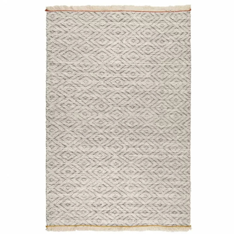 Ковер Mainyas Carpet 100% хлопок Белый Синий Ковер Mainyas Carpet 100% хлопок Белый Синий в Костроме | Loft Concept
