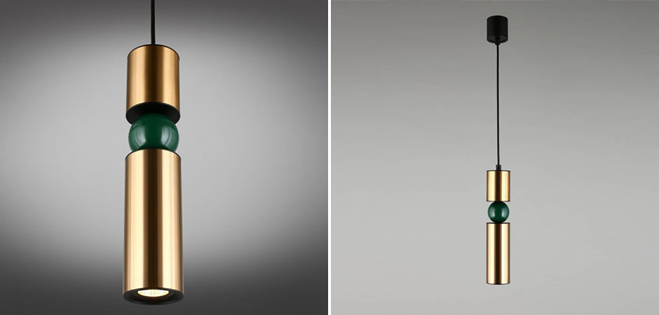 Подвесной светильник Lee Broom Fulcrum Золото и Зеленый цвет Подвесной светильник Lee Broom Fulcrum Золото и Зеленый цвет - Loft-Concept в Костроме