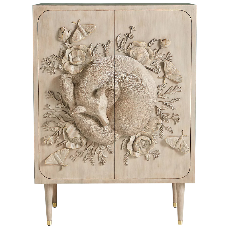 Шкаф Handcarved Land & Sky Cabinet Древесина Шкаф Handcarved Land & Sky Cabinet Древесина в Костроме | Loft Concept