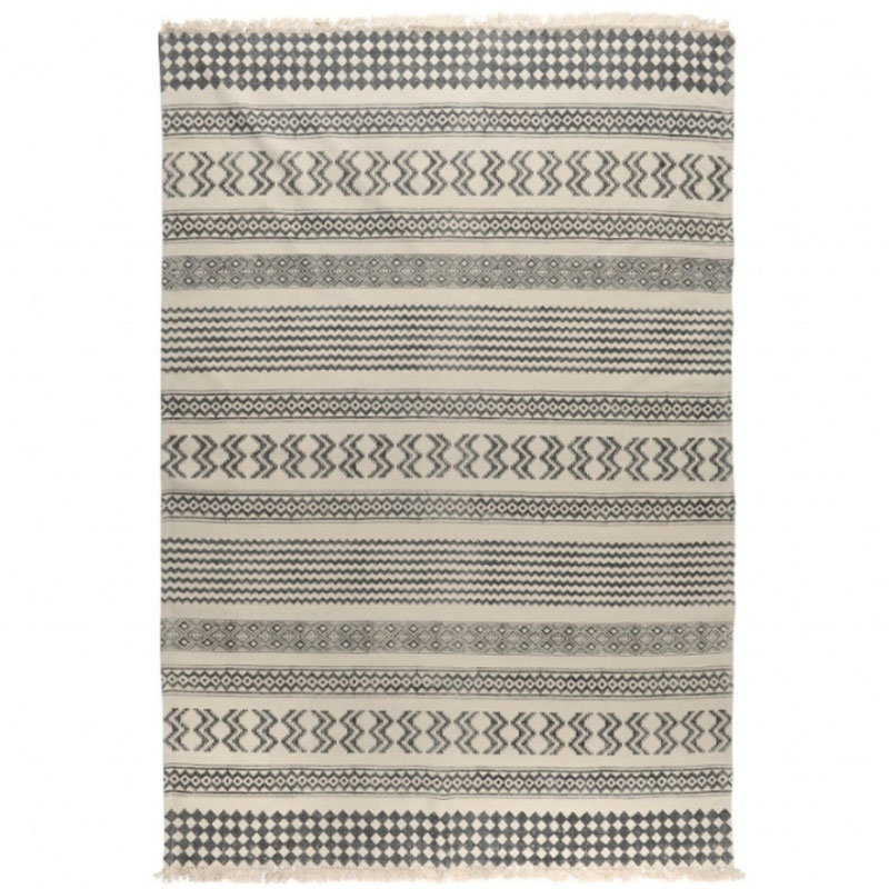 Ковер Halfani Carpet 100% хлопок Серый Синий Ковер Halfani Carpet 100% хлопок Серый Синий в Костроме | Loft Concept