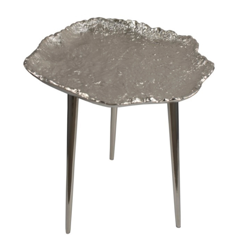 Приставной стол Edmundo Side Table Серебряный Приставной стол Edmundo Side Table Серебряный в Костроме | Loft Concept