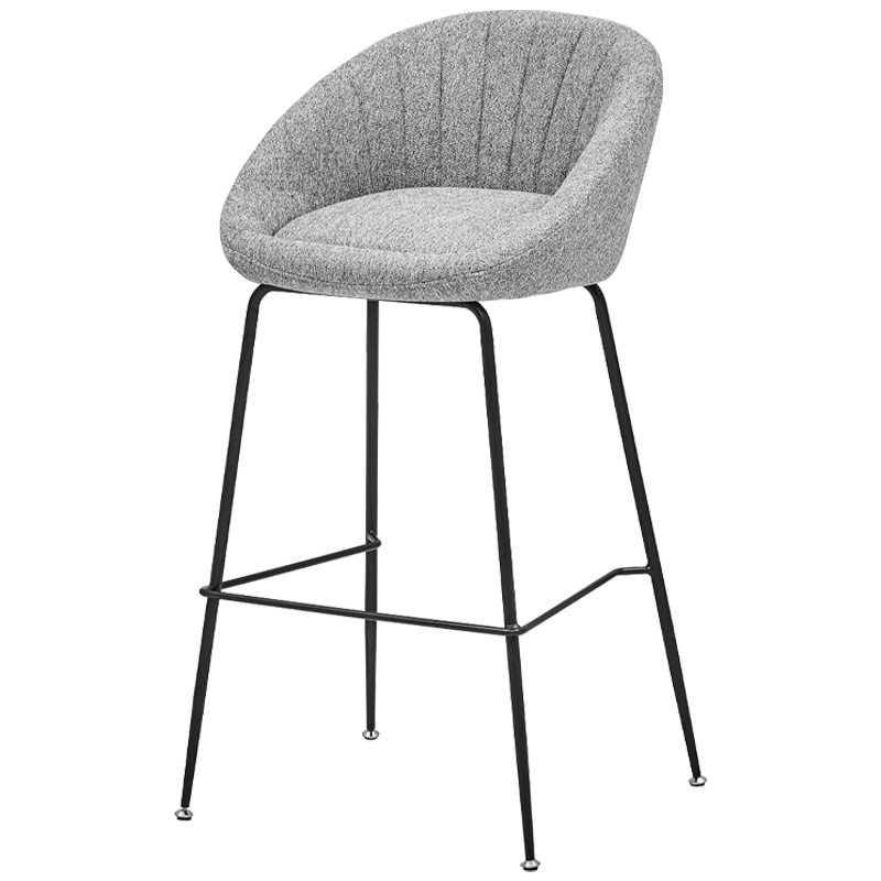 Барный стул Alberto Bar Stool Gray Черный Светло-серый Барный стул Alberto Bar Stool Gray Черный Светло-серый в Костроме | Loft Concept