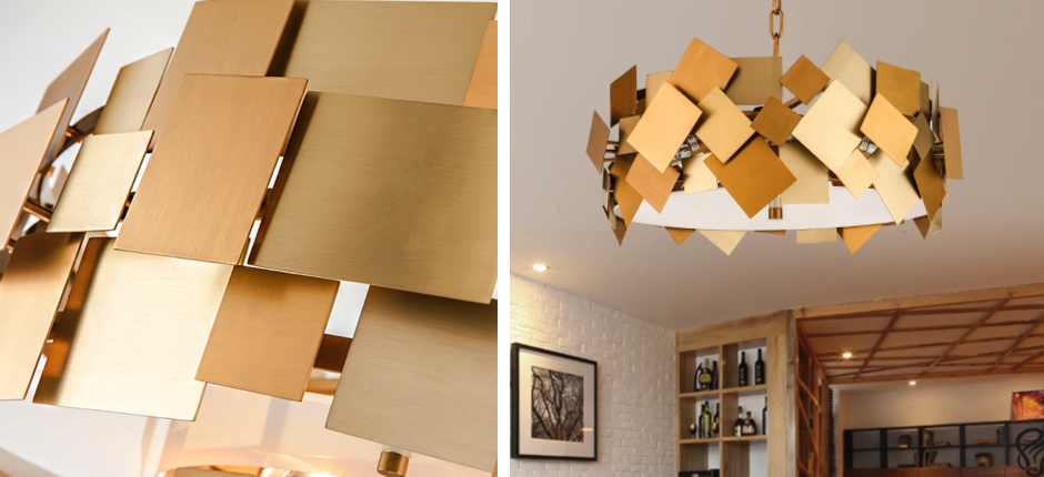 Люстра Gold Plate Chandelier 4 Люстра Gold Plate Chandelier 4 - Loft-Concept в Костроме