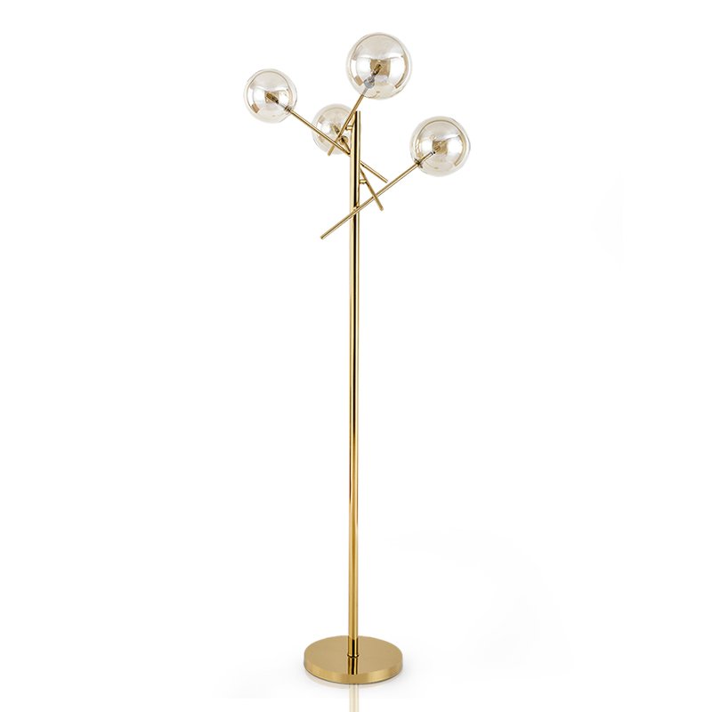 Торшер Gallotti & Radice Bolle floor lamp Золотой Дымчатый (Smoke) Торшер Gallotti & Radice Bolle floor lamp Золотой Дымчатый (Smoke) в Костроме | Loft Concept