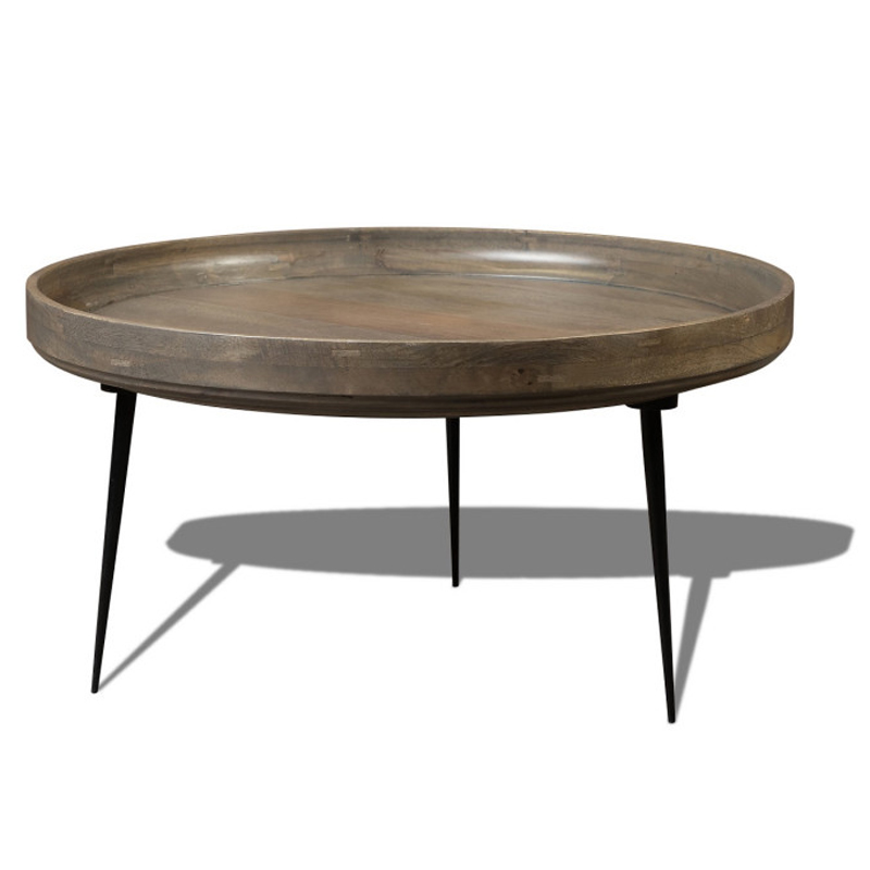 Кофейный стол Davidson Coffee Table platinum 40 Серый Черный Кофейный стол Davidson Coffee Table platinum 40 Серый Черный в Костроме | Loft Concept