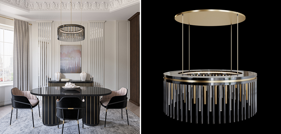 Латунная люстра Coliseum Black Латунная люстра Coliseum Black - Loft-Concept в Костроме