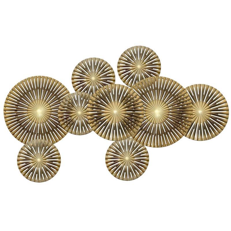 Арт-объект Apollo Brown and Gold Wall Plaque Disc gap 9 Золотой Коричневый Арт-объект Apollo Brown and Gold Wall Plaque Disc gap 9 Золотой Коричневый в Костроме | Loft Concept