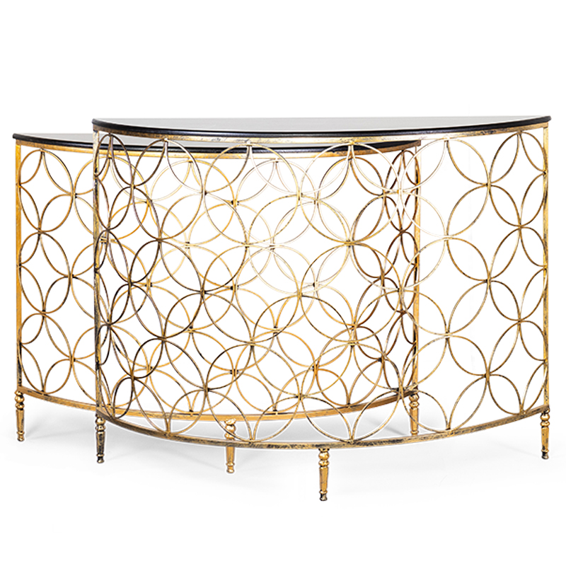 Комплект консолей Gold Lace Console Золотой Комплект консолей Gold Lace Console Золотой в Костроме | Loft Concept
