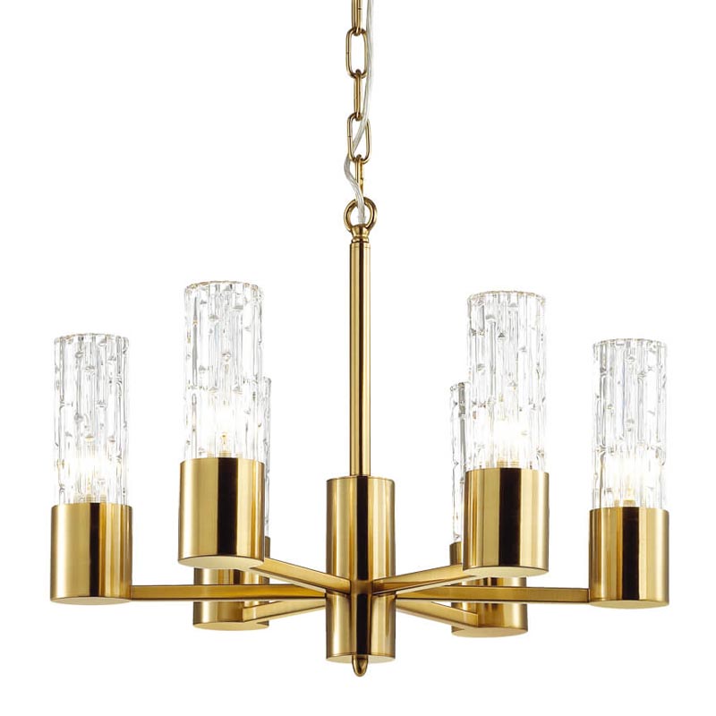 Люстра Lorinda Chandelier Прозрачный (Transparent) Золотой Люстра Lorinda Chandelier Прозрачный (Transparent) Золотой в Костроме | Loft Concept