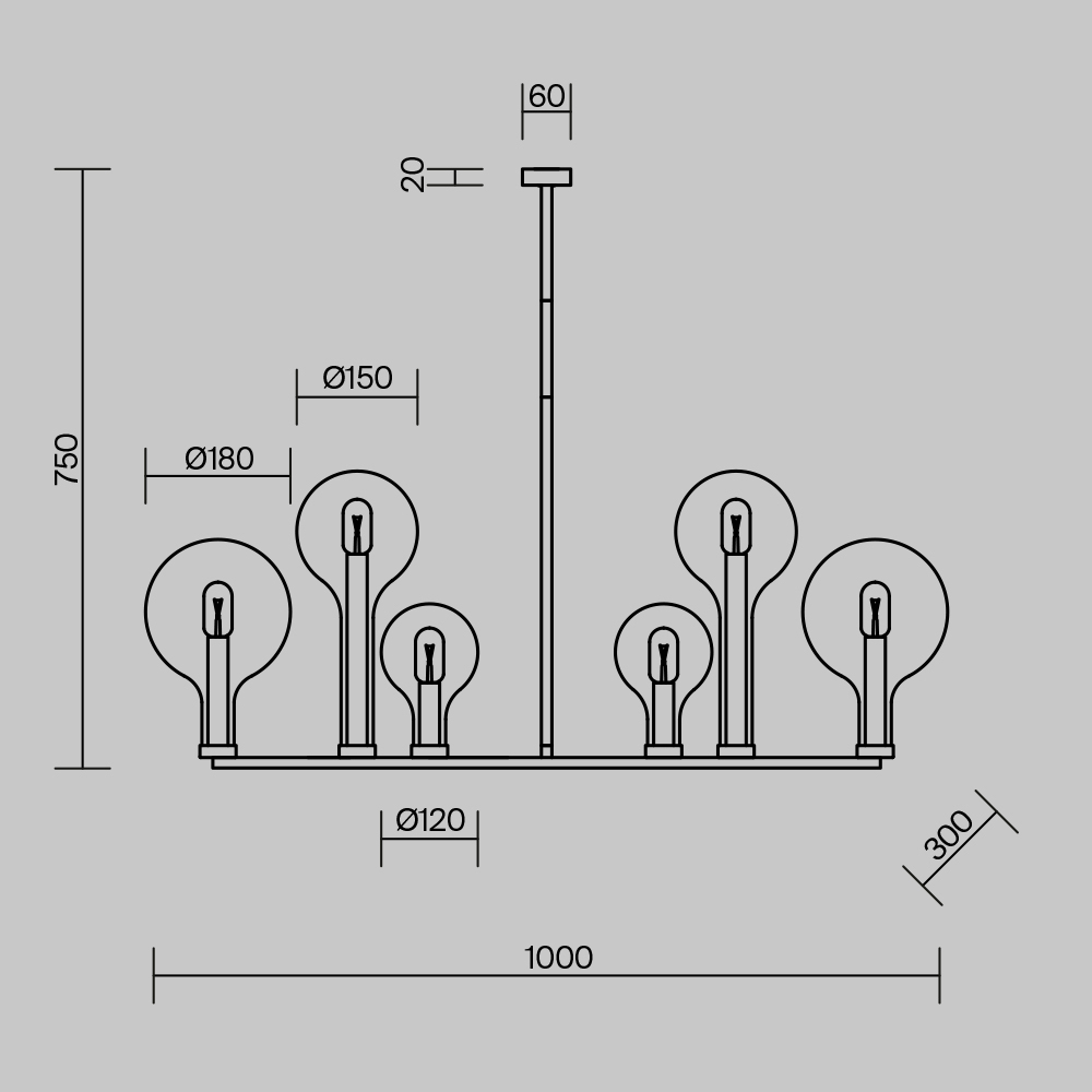 Люстра подвесная Status Е14 в Костроме