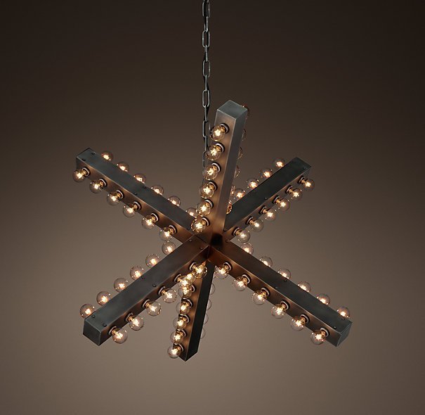 Люстра Nero Chandelier 97 Черный Люстра Nero Chandelier 97 Черный в Костроме | Loft Concept