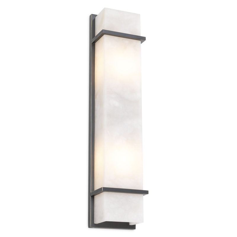 Бра Eichholtz Wall Lamp Spike L Темная бронза Белый Бра Eichholtz Wall Lamp Spike L Темная бронза Белый в Костроме | Loft Concept