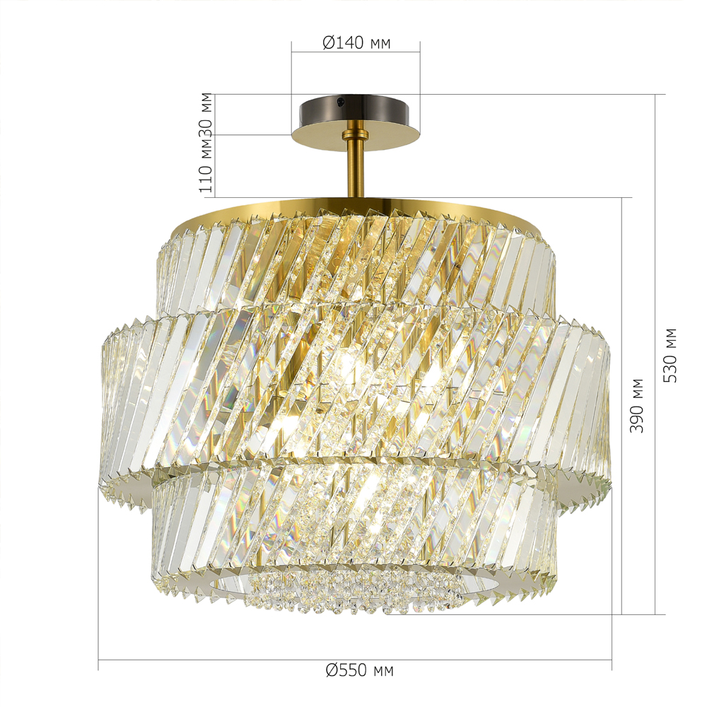 Потолочный светильник в классическом обрамлении Light Connoisseurs Beauty в Костроме