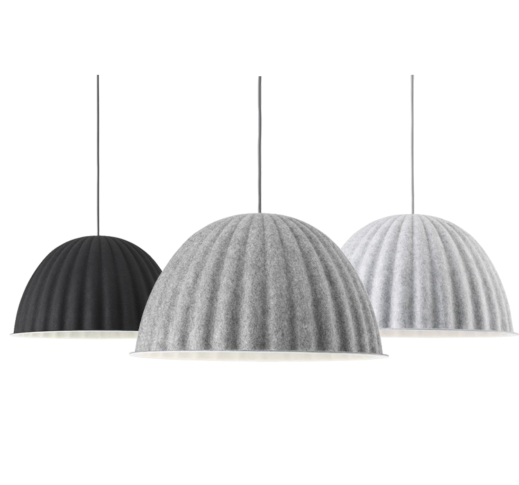 Светильник подвесной MUUTO Under the bell Светло-серый Серый Графитовый в Костроме | Loft Concept 