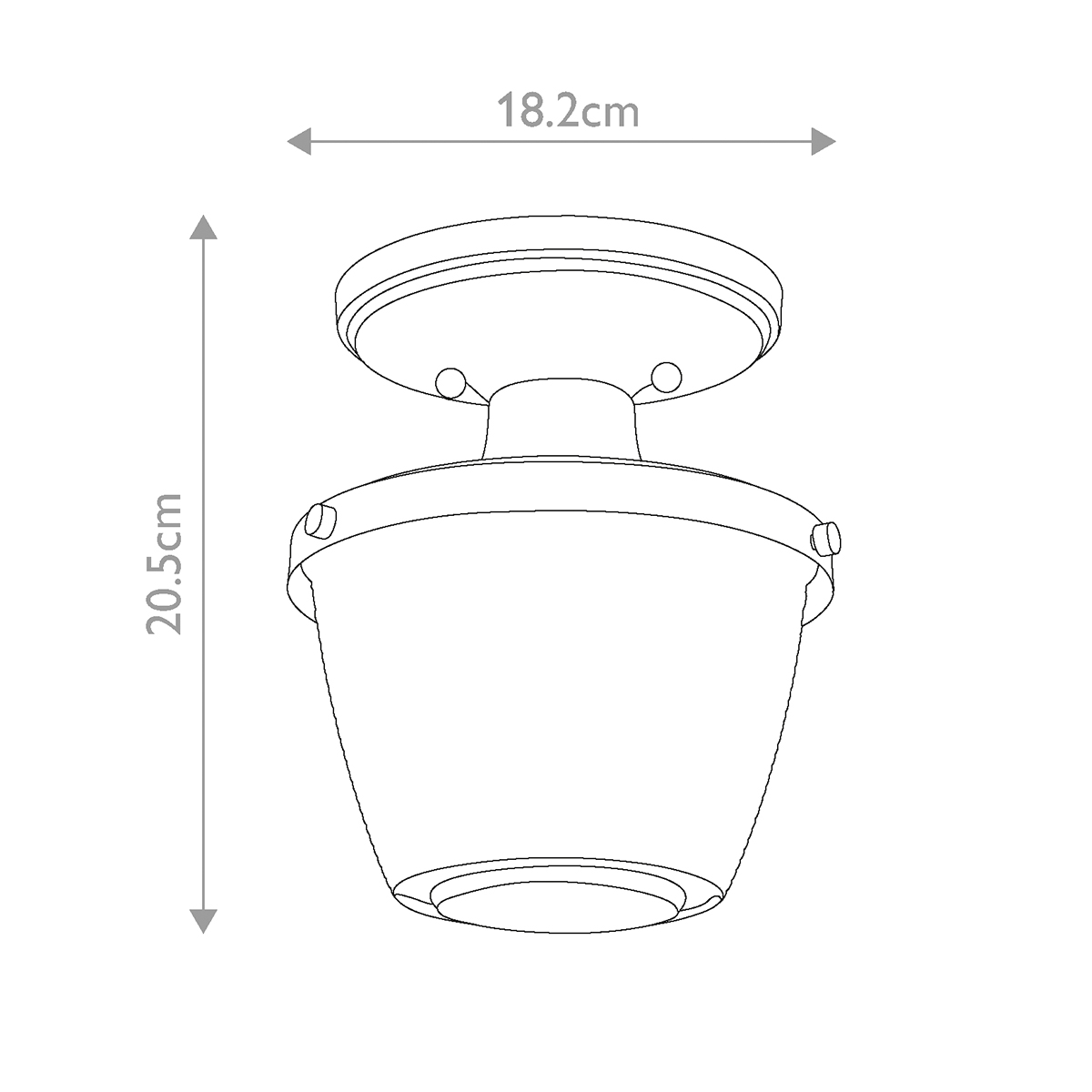 Потолочный светильник для ванных комнат с плафоном из прессованного фактурного стекла Quoizel в Костроме