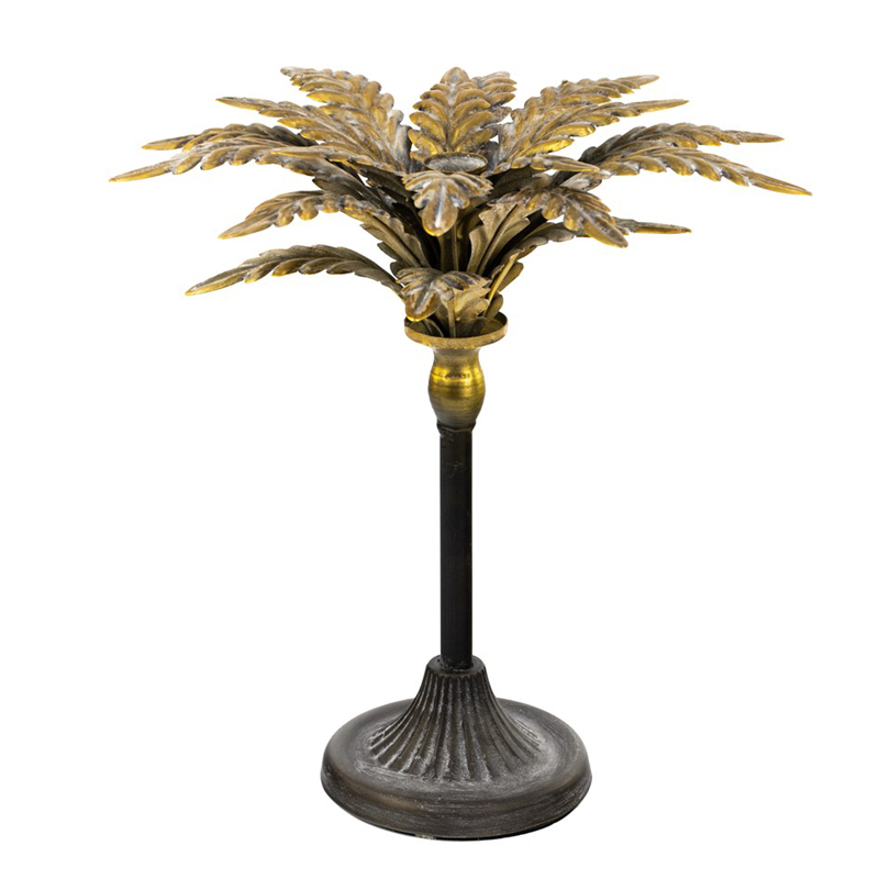 Подсвечник Tropical Forest gold & black пальма Черный Золотой Подсвечник Tropical Forest gold & black пальма Черный Золотой в Костроме | Loft Concept