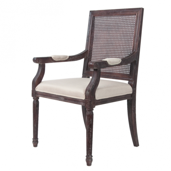 Стул French chairs Provence Garden Brown ArmChair Коричневый Бежевый Стул French chairs Provence Garden Brown ArmChair Коричневый Бежевый в Костроме | Loft Concept